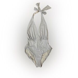 WE WORE WHAT one piece bathing suit